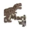 Plaque de porte Dinosaure personnalisée en bois