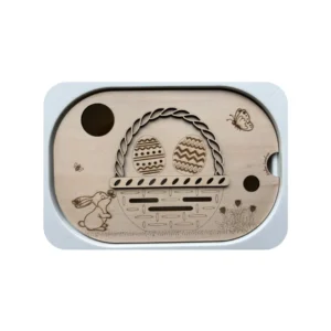 Insert sensoriel chasse aux œufs de Pâques en bois pour enfants, jeu de tri et de motricité fine