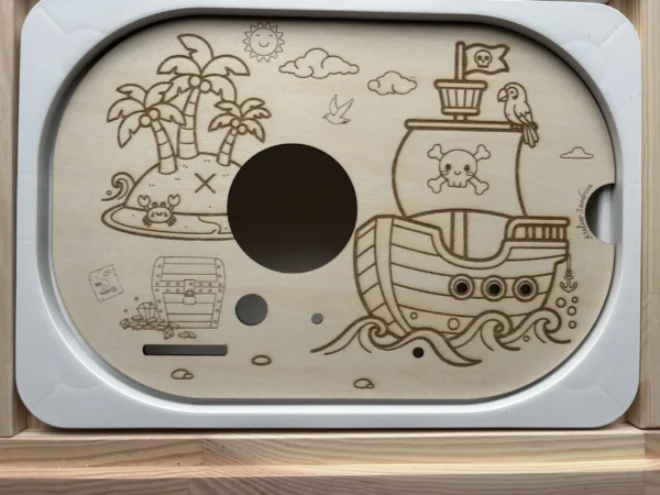 Insert sensoriel en bois - Chasse au trésor