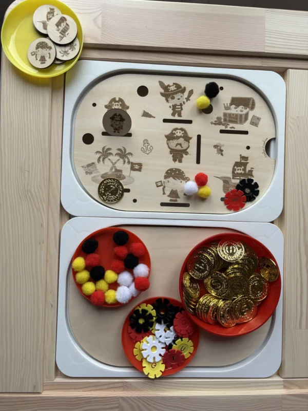 Insert sensoriel en bois - Pirates tout doux (version illustrée)