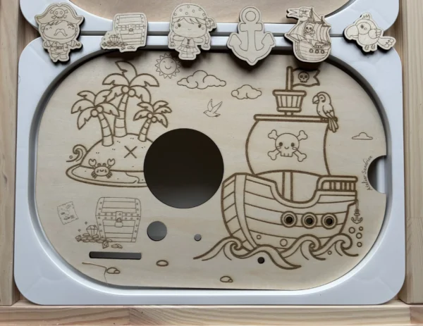 Insert sensoriel en bois - Chasse au trésor