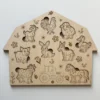 Zoom Puzzle en bois - Les animaux de la ferme