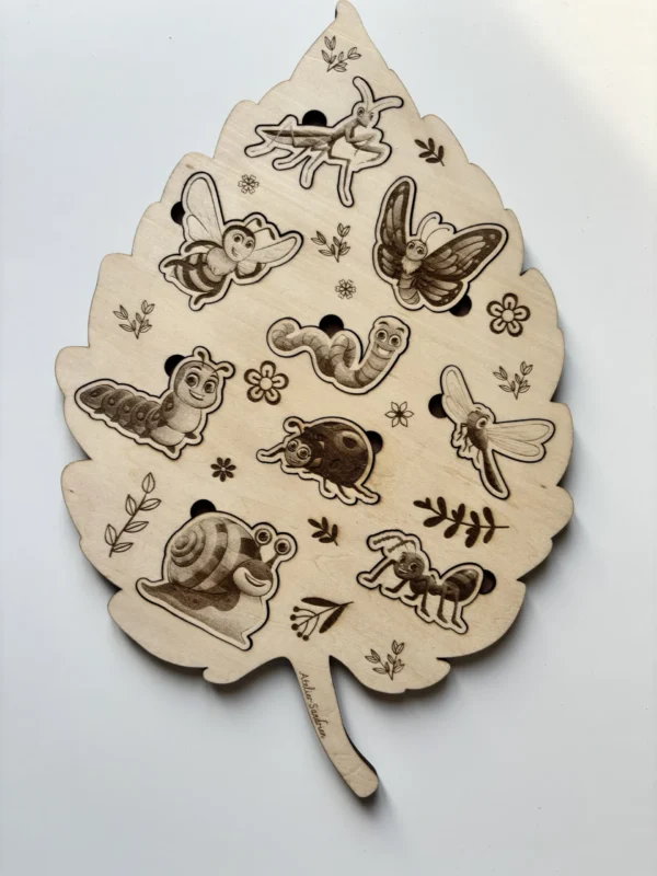 Puzzle en bois - Les insectes
