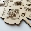 Détail Puzzle en bois - Les insectes