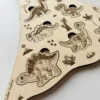 Détail Puzzle en bois - Les dinosaures
