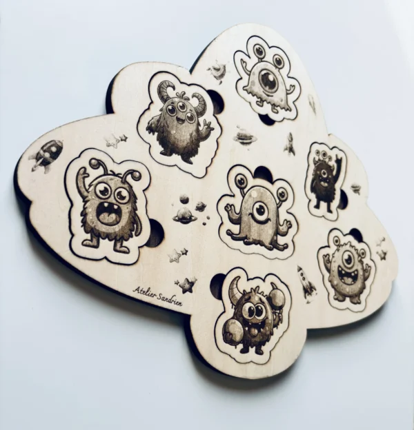 Les Petits Monstres - Puzzle en bois