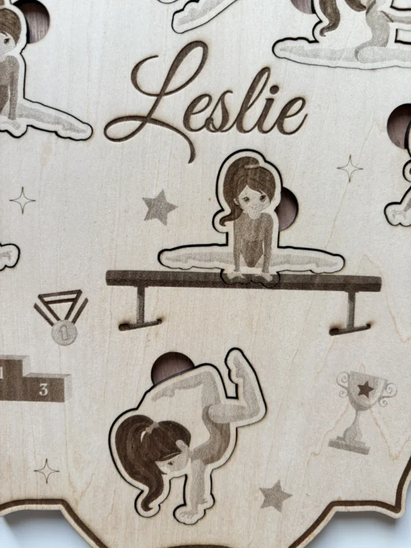 Gymnastique - Puzzle en bois