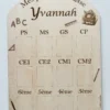 Cadre souvenirs de classe en bois – De la maternelle au collège