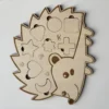 Puzzle en bois - Hérisson - forme géométriques