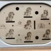 Insert sensoriel en bois avec licornes pour jeu d’association visuelle et motricité fine