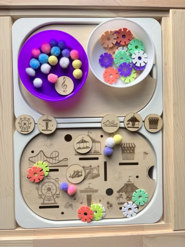 Insert sensoriel en bois - La fête foraine