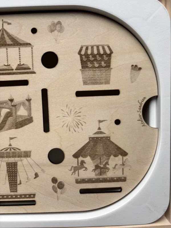 Insert sensoriel en bois - La fête foraine