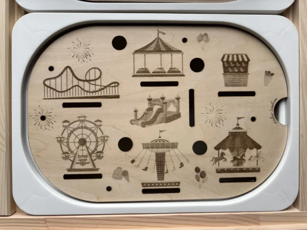 Insert sensoriel en bois - La fête foraine