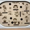 Insert sensoriel en bois - Le cirque