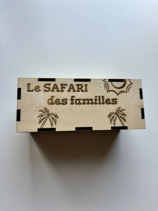 La boîte - Duo puzzle en bois sur le safari des familles