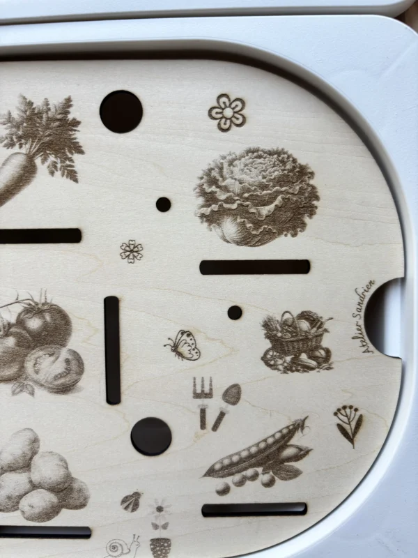 Insert sensoriel en bois - Le Potager