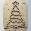 Insert sensoriel en bois - Sapin de Noël à remplir