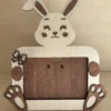 Cadre photo en bois -  Lapin