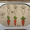 Insert sensoriel en bois - Jardin de carottes