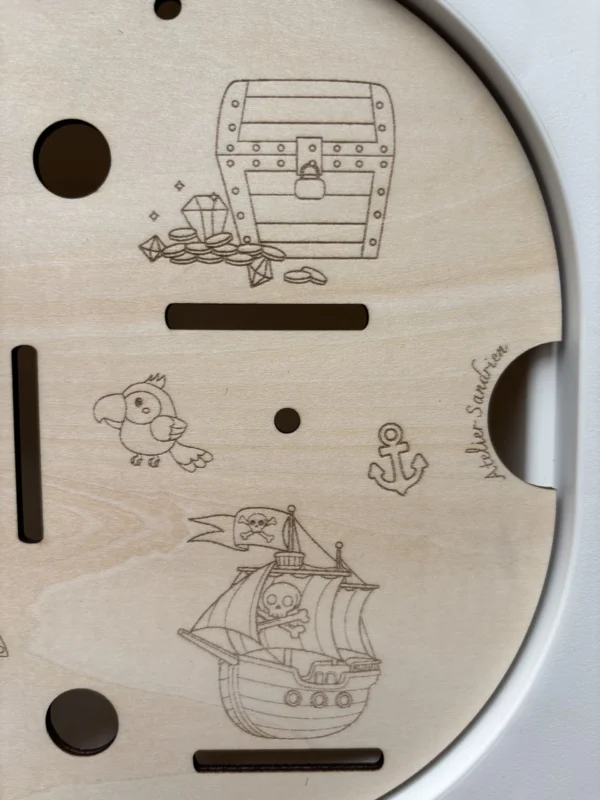 Insert sensoriel en bois - Les pirates (version réaliste)