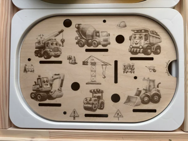 Insert sensoriel en bois - Engins de chantierI