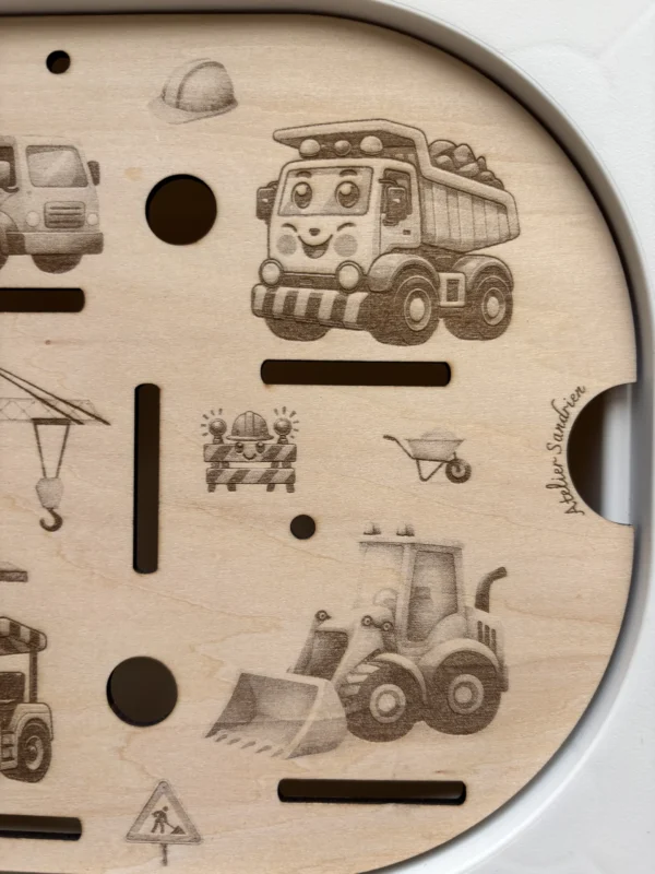Insert sensoriel en bois - Engins de chantierI