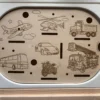 Insert sensoriel en bois - Transports du quotidien