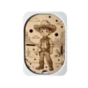 Insert sensoriel petit cowboy en bois pour jeu d’imitation et imagination enfant