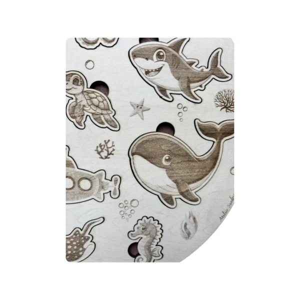 Zoom Le monde de la Mer - Puzzle en bois