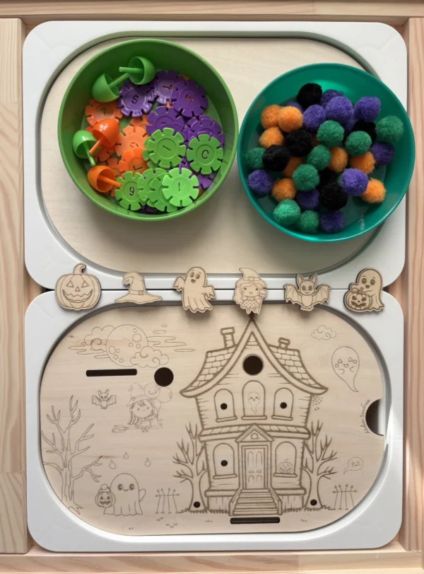 Insert sensoriel en bois - Maison hantée