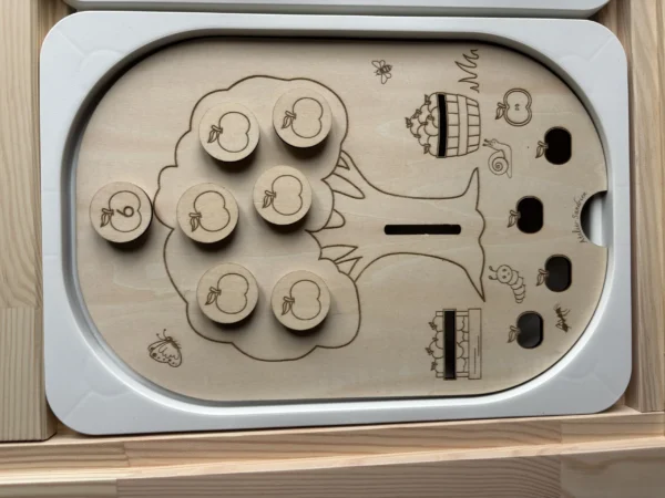 Insert sensoriel en bois - Le pommier