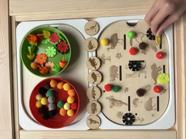 Insert sensoriel en bois - Les animaux d'Australie