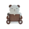 Cadre photo en bois en forme de panda tenant une photo d’enfant