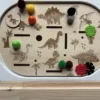 Insert sensoriel dinosaures en bois  - version illustrée