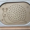 insert sensoriel en bois escargot motricité fine trous picots pour accessoires comme les chenilles
