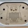 Insert sensoriel hibou en bois avec trous pour motricité fine, sans accessoires, jeu éducatif enfant