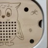 Insert sensoriel en bois - Hibou à trous