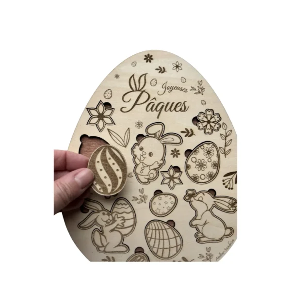 Oeuf de Pâques - Puzzle en bois
