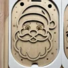 Insert sensoriel en bois père noël à remplir
