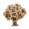 Puzzle en bois en forme d’arbre avec animaux de la forêt pour enfant, jeu éducatif et sensoriel Atelier Sandrien