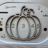 Insert sensoriel en bois - Compter avec la citrouille Halloween