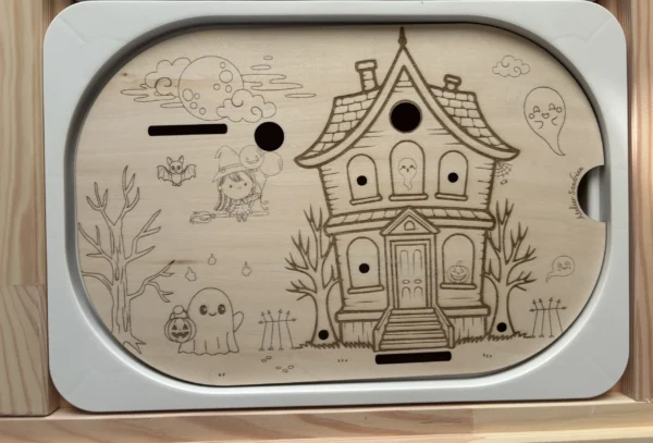 Insert sensoriel en bois - Maison hantée
