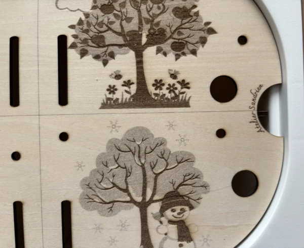 Insert sensoriel en bois - Les 4 saisons