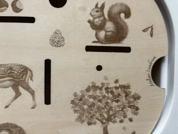 Insert sensoriel en bois - Découverte d'automne