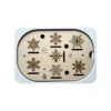 insert sensoriel en bois hiver flocons de neige sans accessoires, support de motricité fine enfant