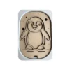 insert sensoriel en bois hiver pingouin sans accessoires, support de motricité fine enfant