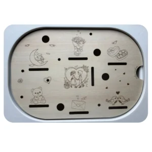 Insert sensoriel en bois Scène Saint Valentin - visuel