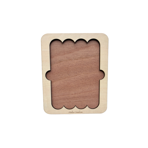 puzzle en bois lion à bâtonnets sans les bâtonnets, jeu éducatif atelier sandrien
