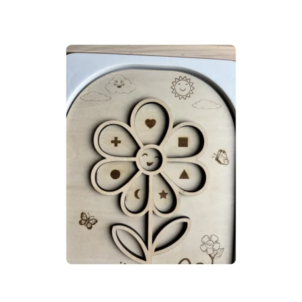 Détail insert sensoriel - fleur de formes