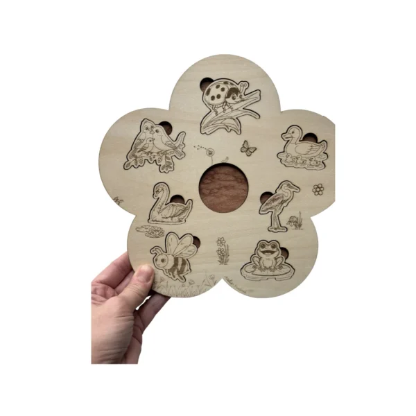 Fleur du printemps - Puzzle en bois